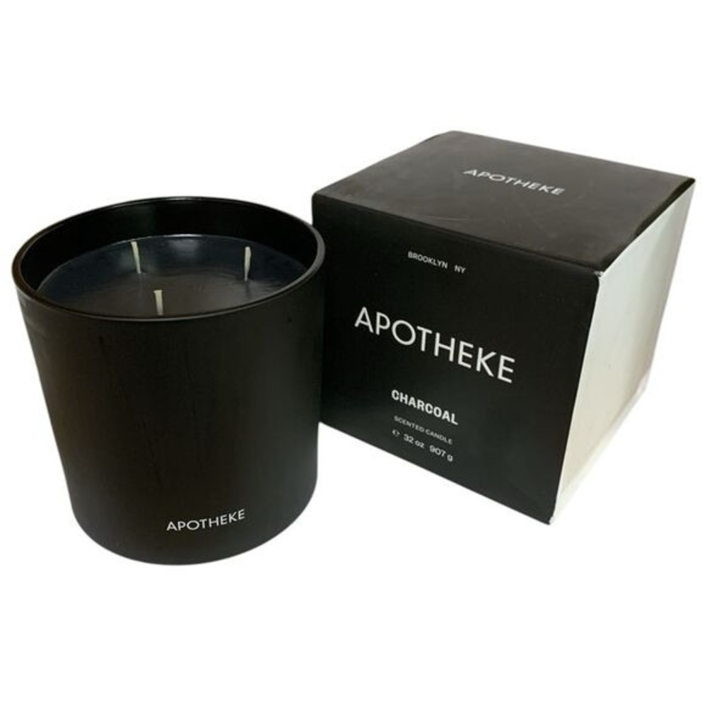 APOTHEKE Charcoal Home 3-Wick Luxury Candle ($84 MSRP) - Picture 3 of 4